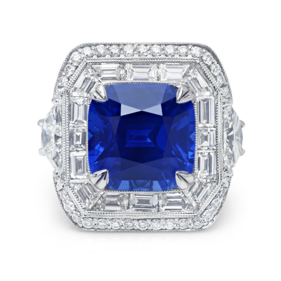 Custom designed Sapphire and Diamond ring by Darren McClung & Michael Beaudry
